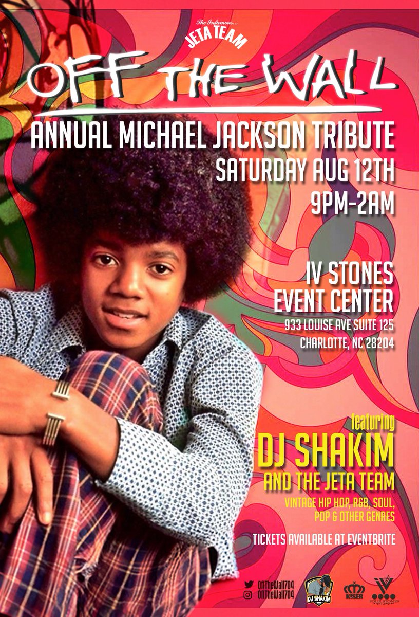offthewall704's tweet image. We haven’t got biz with our Annual MJ/Jacksons Tribute since 2019 due to you know what!! Welcome back!! Mark your calendars and share with friends and family!!