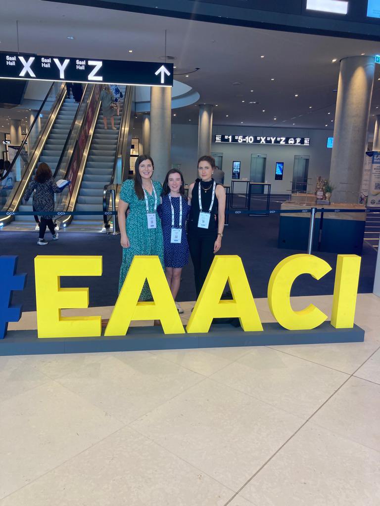Had a great experience @EAACI_HQ Congress in Hamburg 9-11 June with @AoifeMGallagher and @Eimear_OR with Dr Juan Trujillo our supervisor. With 11 presentations from the Allergy Team @infantcentre we were awarded 4 1st Place prizes. Valencia 2024 here we come! #EAACI2023