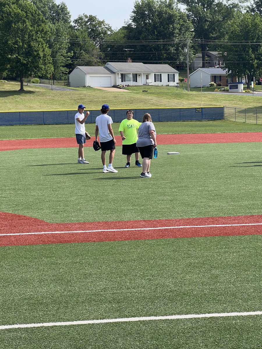 Thanks to all the volunteers who helped make the inaugural Brian Struckhoff Baseball Camp a memorable day for all! Special thanks to the baseball players and softball players for sharing their skills with the athletes!