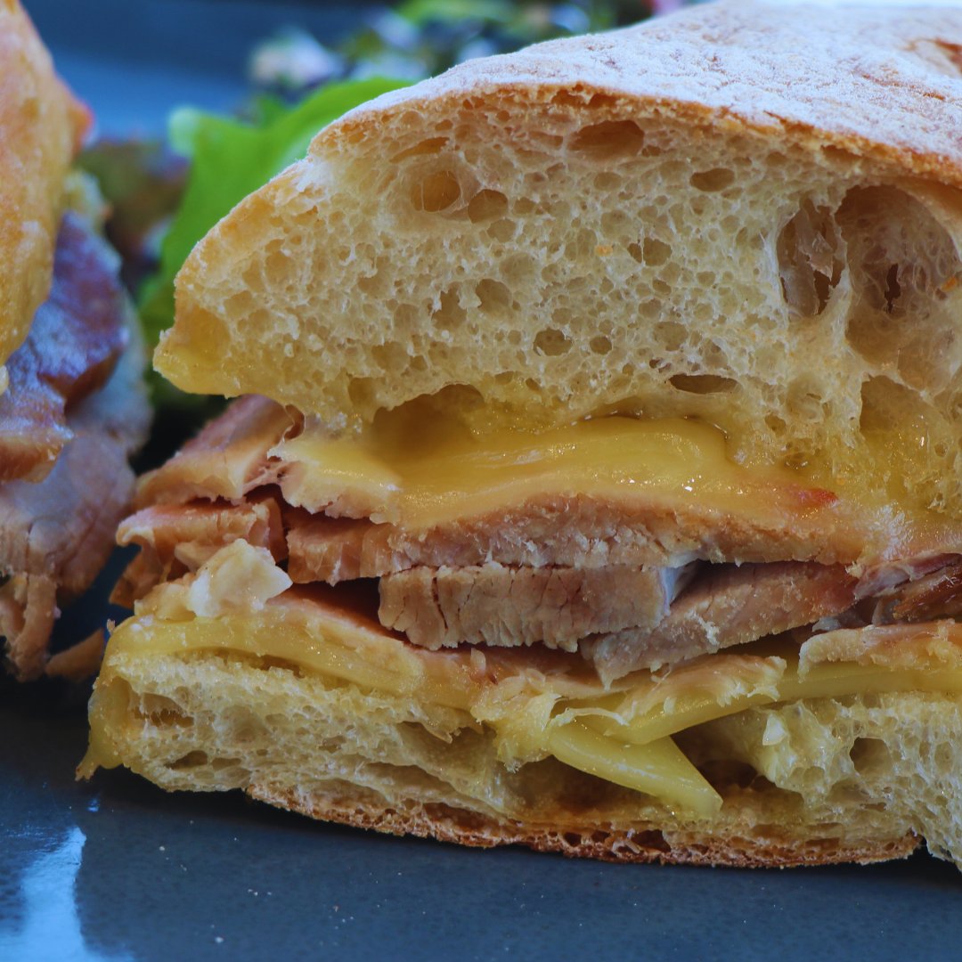 HonestlyKitchen's tweet image. Ham &amp;amp; Cheese Toasted Ciabatta 😍 Simple and Satisfying!

#freerangemeat #irishcheese #irishbread #ciabatta #yum #delicious #foodie #leitrim #strandhill