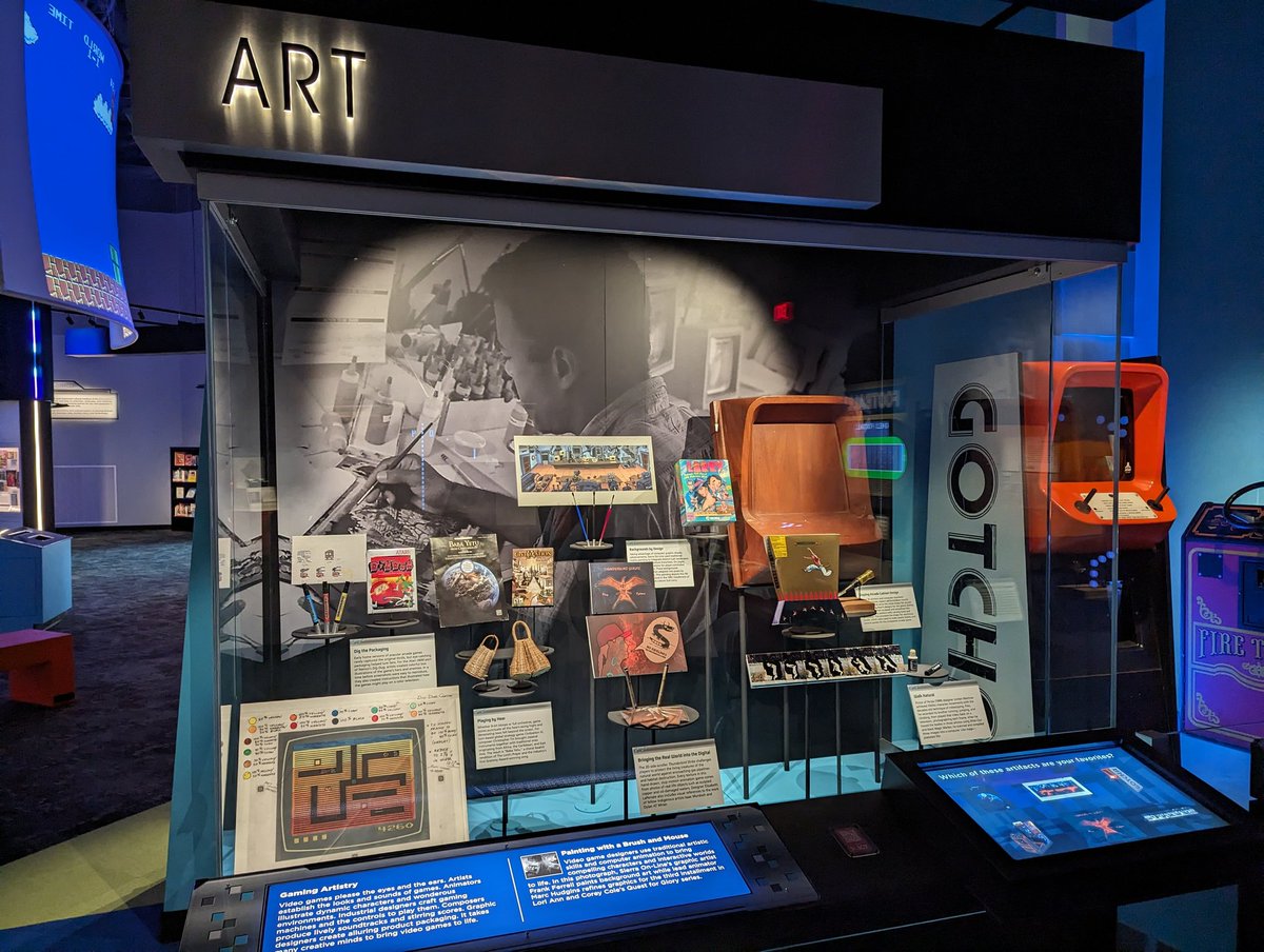 frankcifaldi's tweet photo. Absolutely incredible new video game history exhibit at @museumofplay, I am continually blown away at how they navigate the unique challenges of displaying video games as pieces of society as opposed to just putting them out for play. I'm feeling really inspired. https://t.co/t9A8YnrpuC
