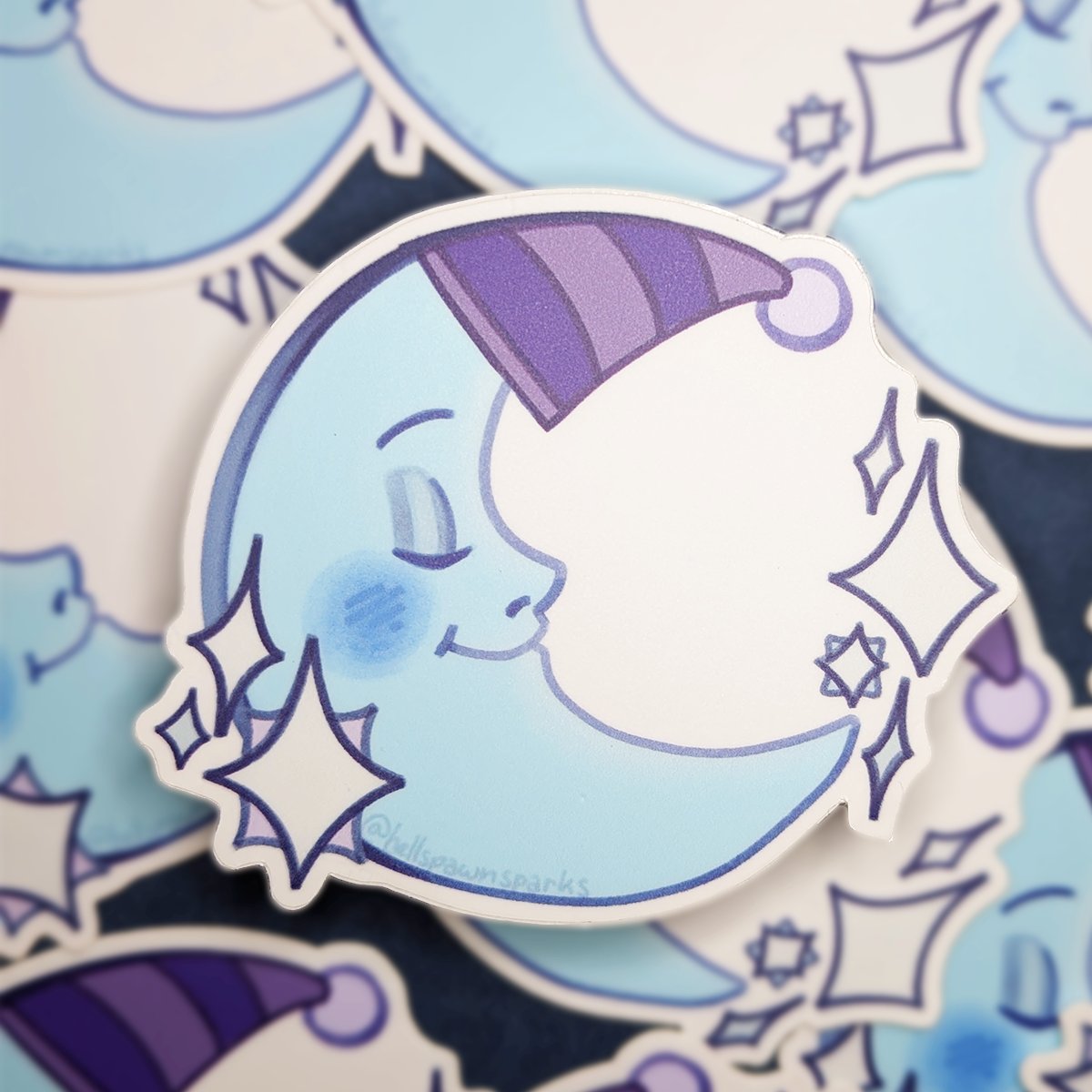celestial sun &amp; moon stickers in stock on ko-fi 🌟 #ArtistOnTwitter