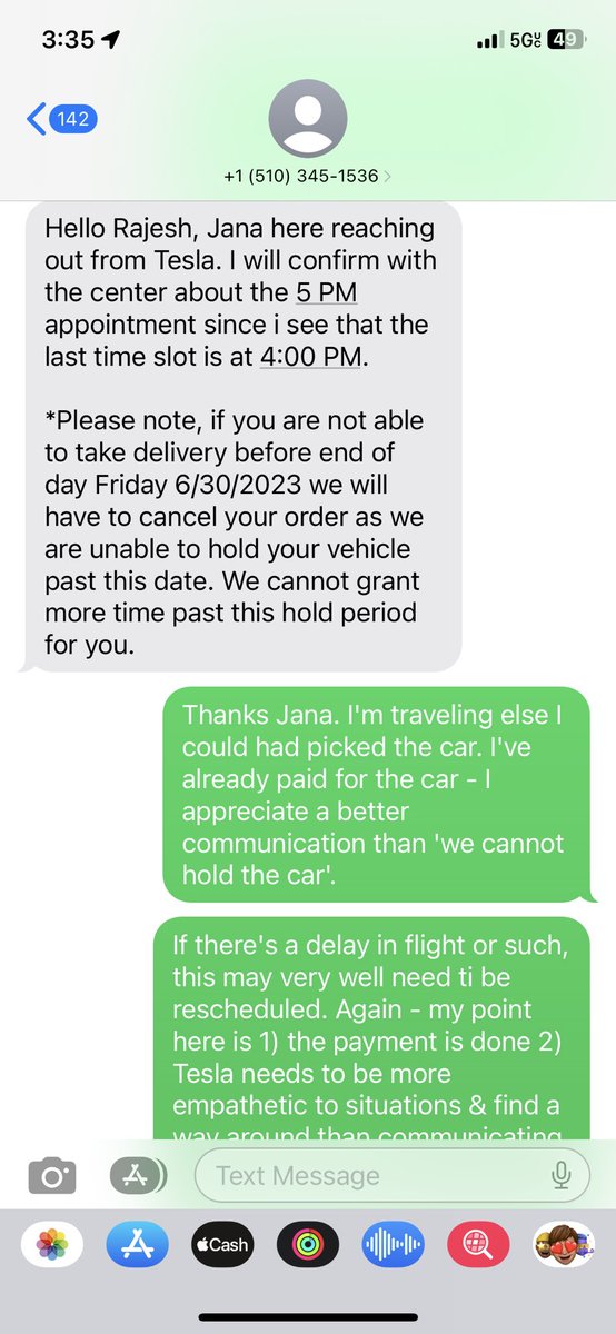 rajeshs00498359's tweet image. This level of service should put a GM / Ford dealer salesman to shame. @Tesla @elonmusk