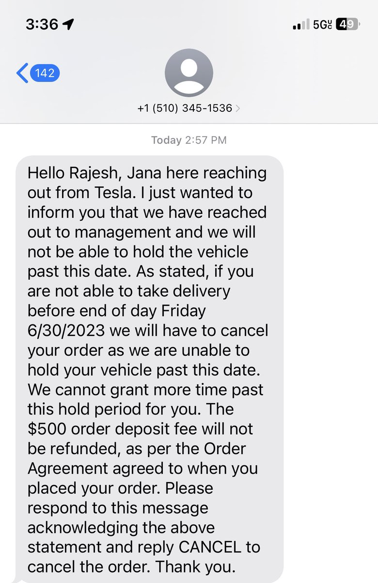 rajeshs00498359's tweet image. This level of service should put a GM / Ford dealer salesman to shame. @Tesla @elonmusk