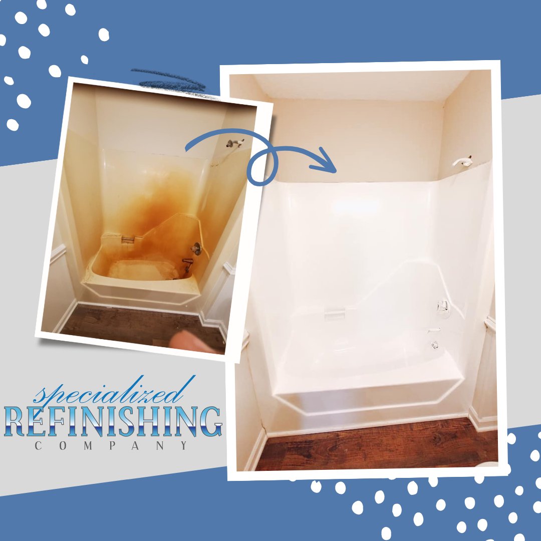 We are back with another reminder that hard water can and will ruin your shower. Don't worry, we are here to help! Refinishing is quick, affordable and easy to accomplish. Give us a call today to get your free estimate.