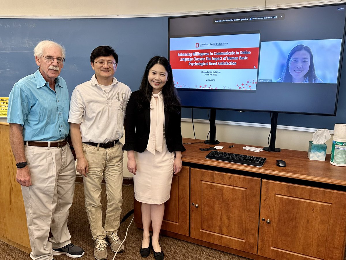 Kui Xie 谢魁 (@kuixiephd) on Twitter photo Congratulations Dr. Zilu Jiang <a href="/luciya1009/">Zilu Jiang</a> who successfully defended her dissertation today. I am proud to have served as her mentor and advisor for her PHD study <a href="/OSUehe/">Ohio State Education and Human Ecology</a> <a href="/OSUEdStudies/">OSU Ed Studies</a>. Looking forward to her future career! What a high note to end my last day at <a href="/OhioState/">Ohio State</a>!!! Congratulations Dr. Zilu Jiang <a href="/luciya1009/">Zilu Jiang</a> who successfully defended her dissertation today. I am proud to have served as her mentor and advisor for her PHD study <a href="/OSUehe/">Ohio State Education and Human Ecology</a> <a href="/OSUEdStudies/">OSU Ed Studies</a>. Looking forward to her future career! What a high note to end my last day at <a href="/OhioState/">Ohio State</a>!!!