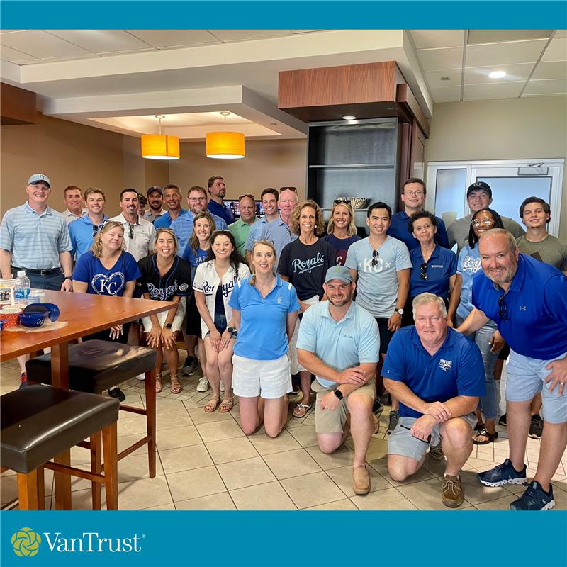 VanTrustRE's tweet photo. Our Kansas City team had a fun staff-building event on Thursday out at Kauffman Stadium. We enjoyed a great game watching the Royals win in extra innings and a beautiful afternoon together out of the office! #DevelopingWithADifference #CollectiveSuccess #VTRE https://t.co/4L6lGY0Nmk