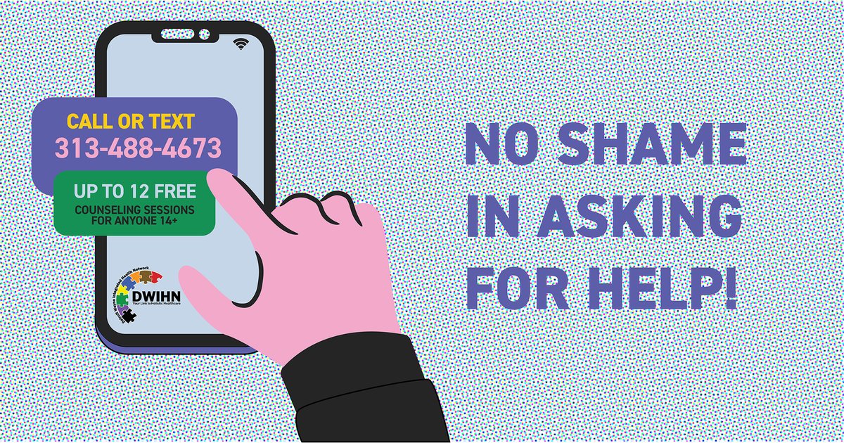 Don’t struggle alone-call or text us at 313-488-HOPE for support for you or a family member.  Reachusdetroit.org