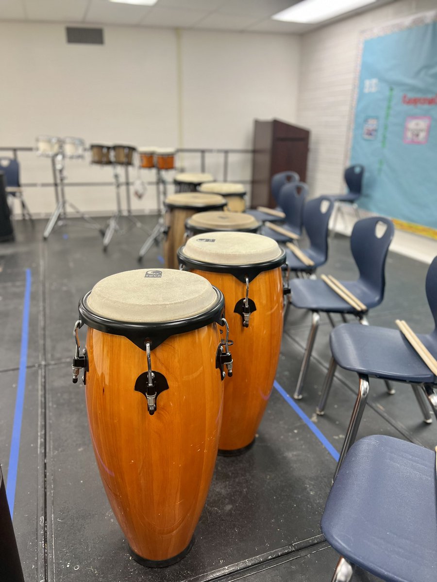 Getting setup for the drum
performance! <a href="/sunnyslopeSBUSD/">Sunnyslope SBUSD</a>