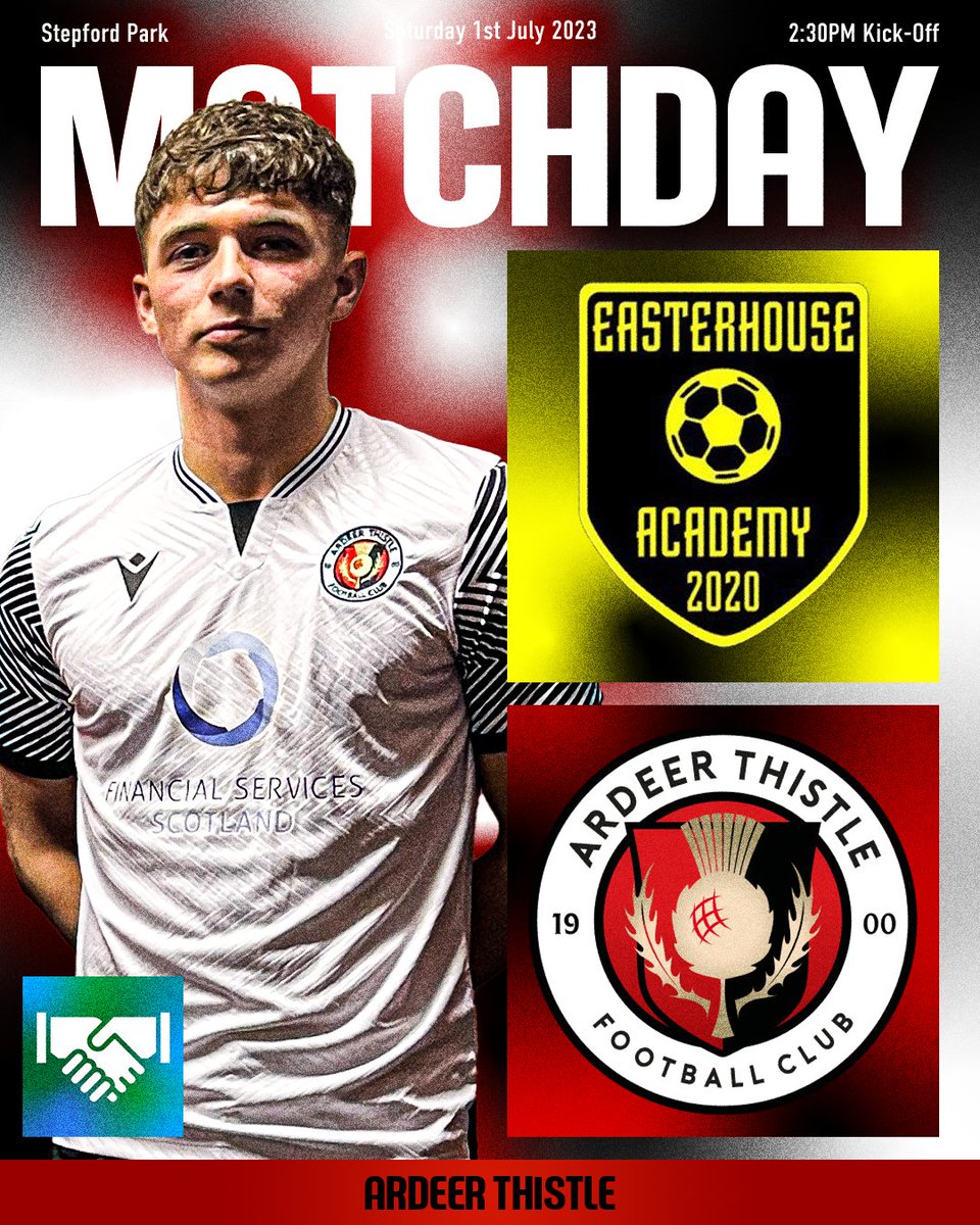 ⚡️𝗠𝗔𝗧𝗖𝗛𝗗𝗔𝗬⚡️

🆚 <a href="/EasterhouseFA/">Easterhouse FA</a> 
🤝 Friendly
⌚️ 14:30 (BST)
🏟️ Stepford Park (1500 Edinburgh Rd, Glasgow G33 2PG)

❤️🖤