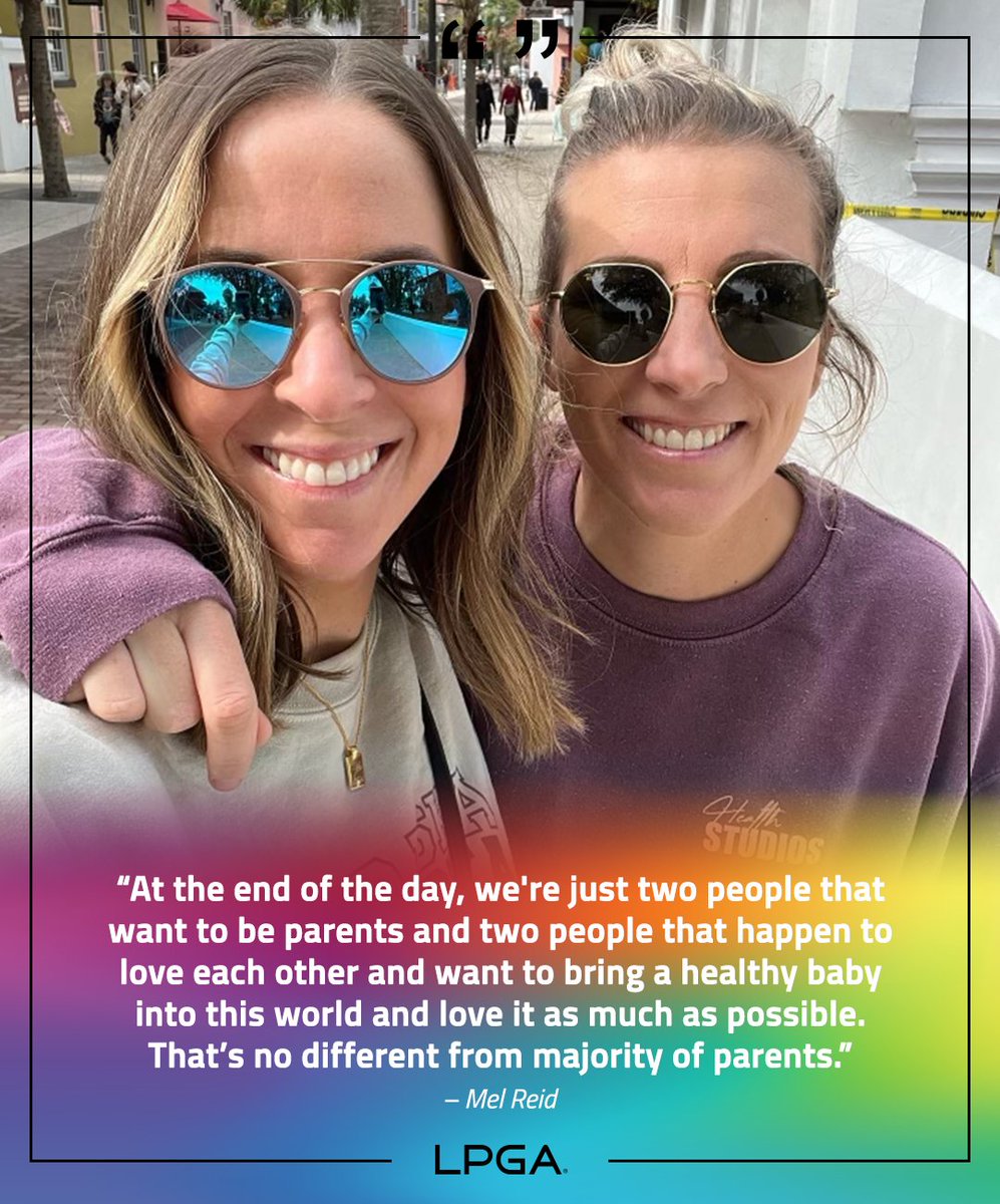 Soon-to-be parents <a href="/melreidgolf/">Mel Reid</a> and <a href="/__carlyreid/">Carly Reid</a> are ready to take on the next chapter in their story. ❤️ #PrideMonth 

STORY ➡️ bit.ly/4467lmm