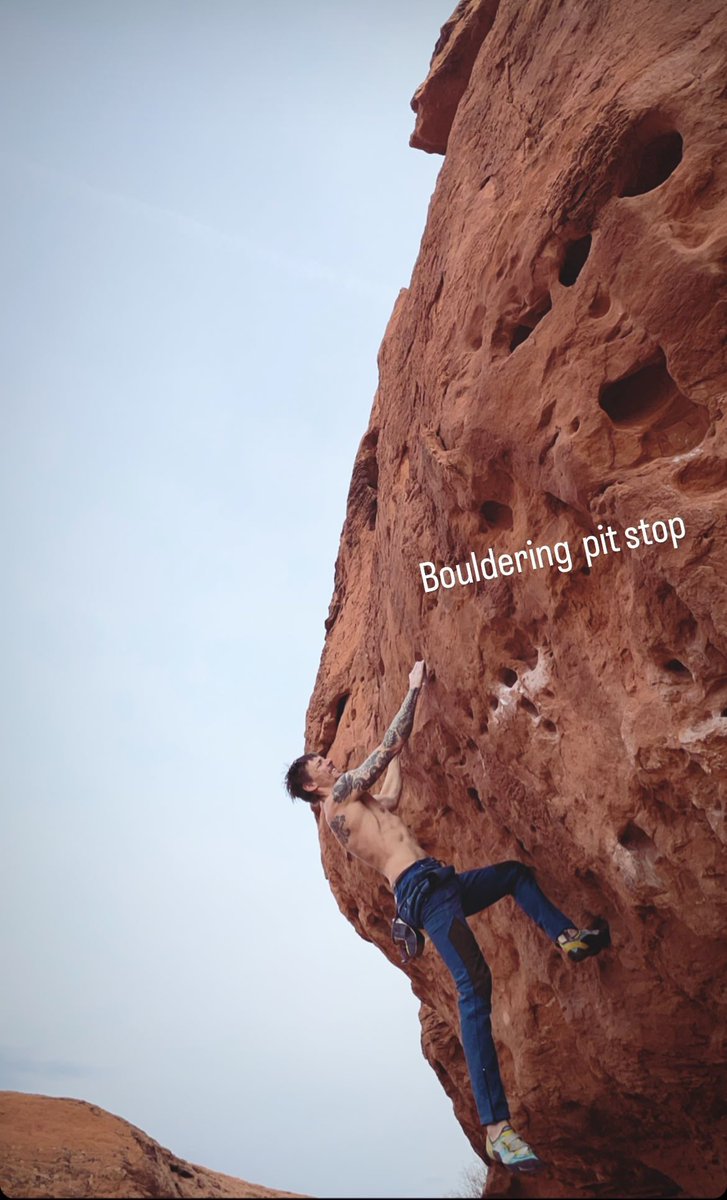 Matt Lloyd with his TRAD climbing shoes + OUT chalkbag 👓💡 #tulsontolf #rockclimbing #WeekendFeeling