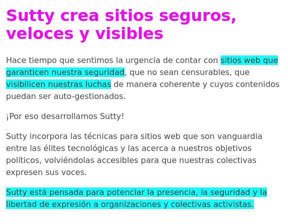 tecnochamana's tweet photo. Muchas gracias @SuttyWeb por desarrollar, ofrecer y facilitar la creación de sitios seguros y visibles en la Internet #Hackomun de verano.
Mira qué chulada https://t.co/wr83mS4E3z https://t.co/5FV96Sx8cn