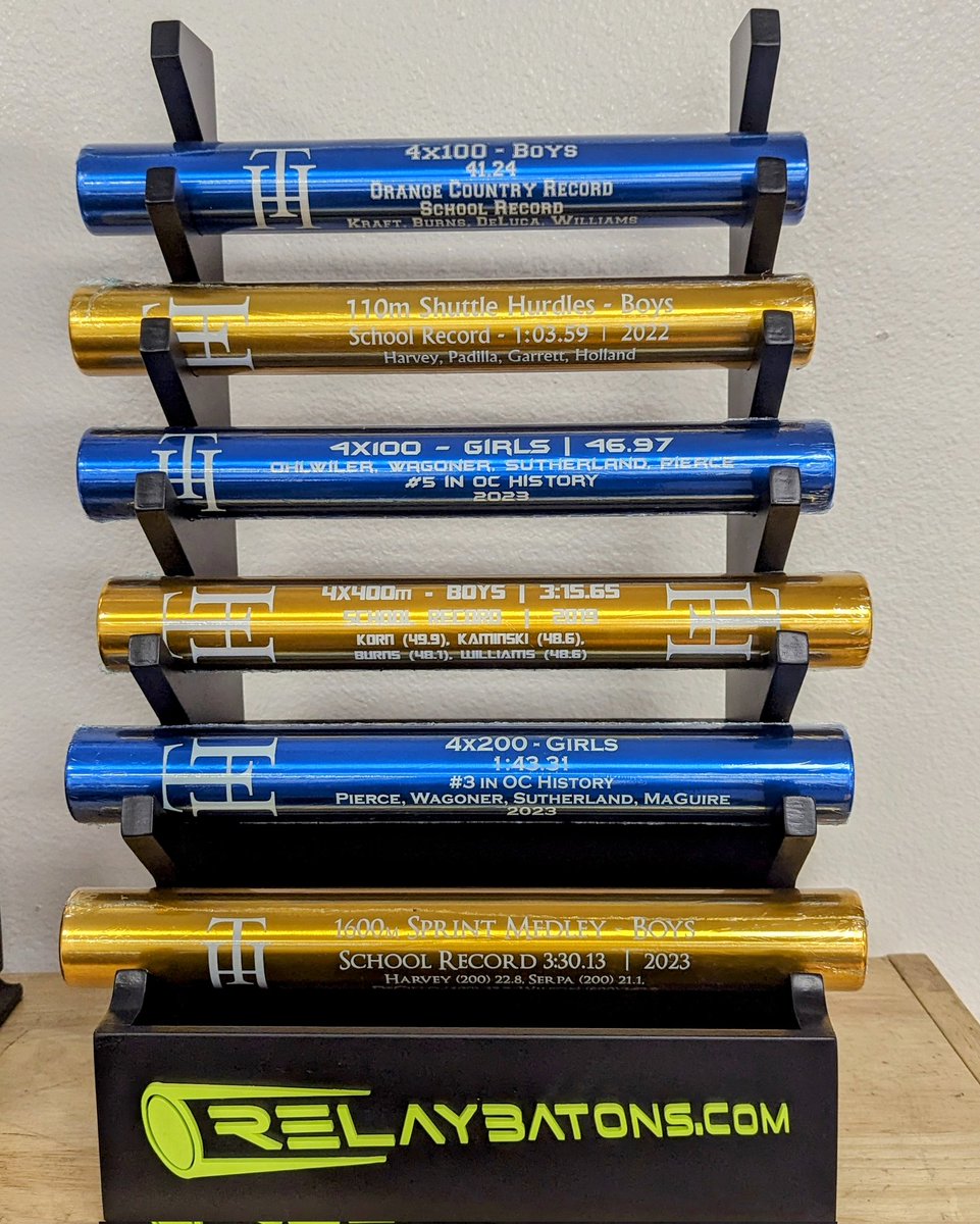 Thank you <a href="/OnTracknField/">On Track & Field</a> and Relaybatons.com for this incredible set up