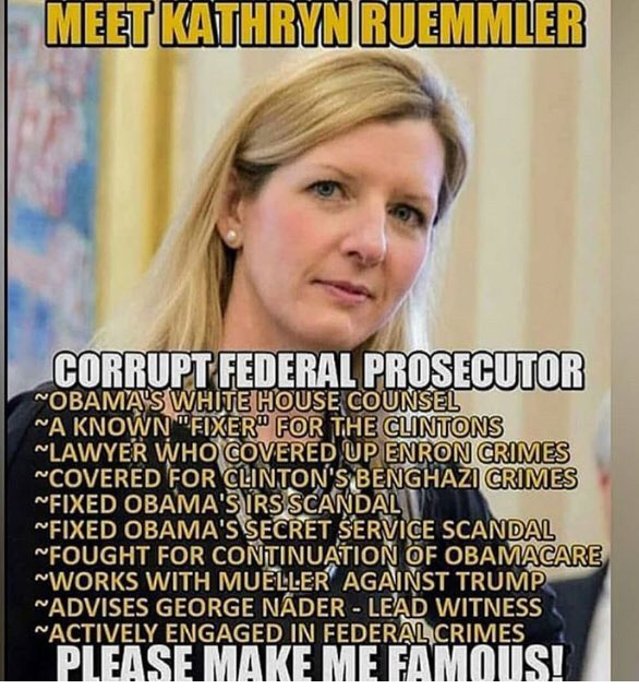 dmills3710's tweet photo. Kathryn Ruemmler: Federal Prosecutor
“The Cover-Up Counsel”
Covered Up #Enron #Benghazi #IRSGate ⚖️ https://t.co/lnGrec4Gui