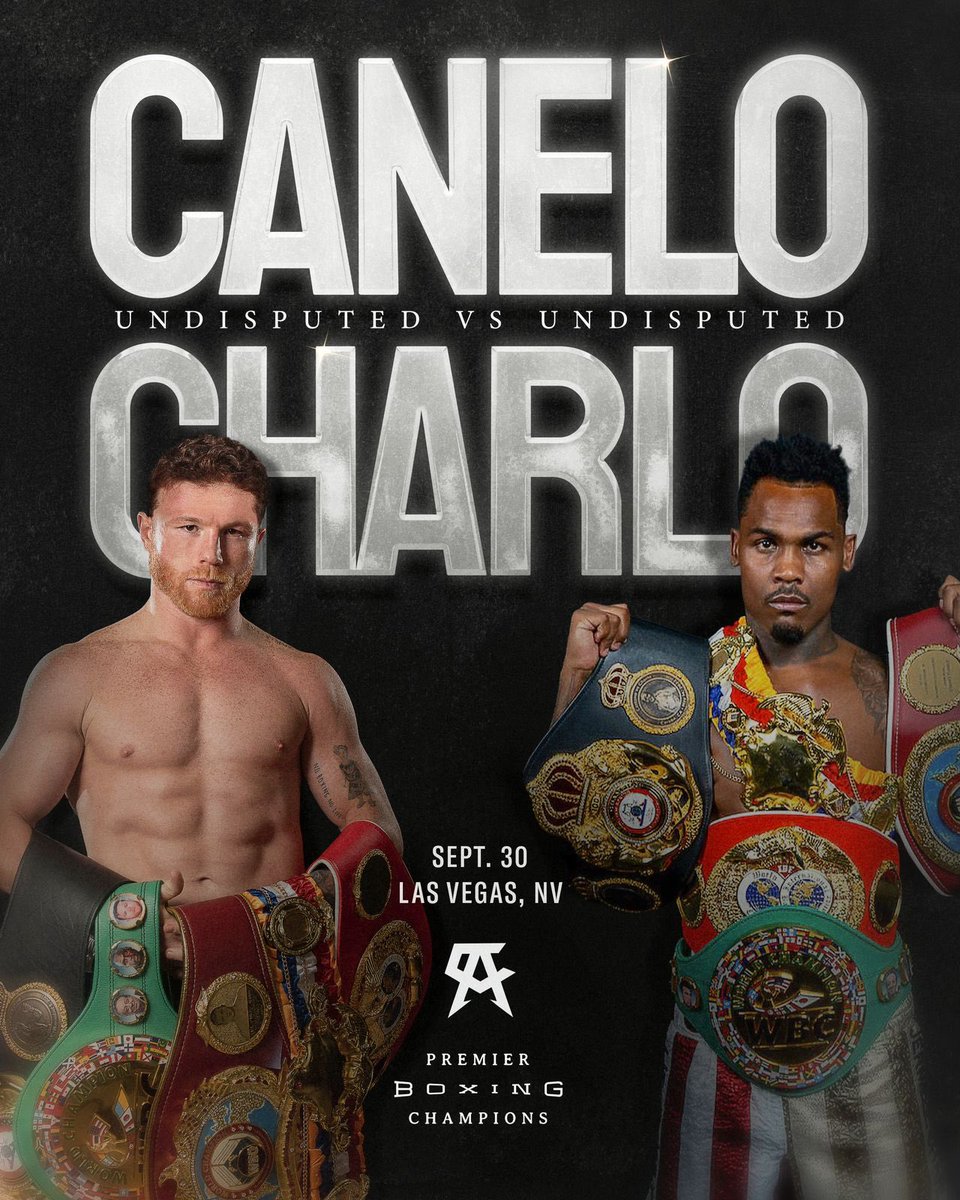 Canelo Alvarez vs Jermell Charlo first fight poster…