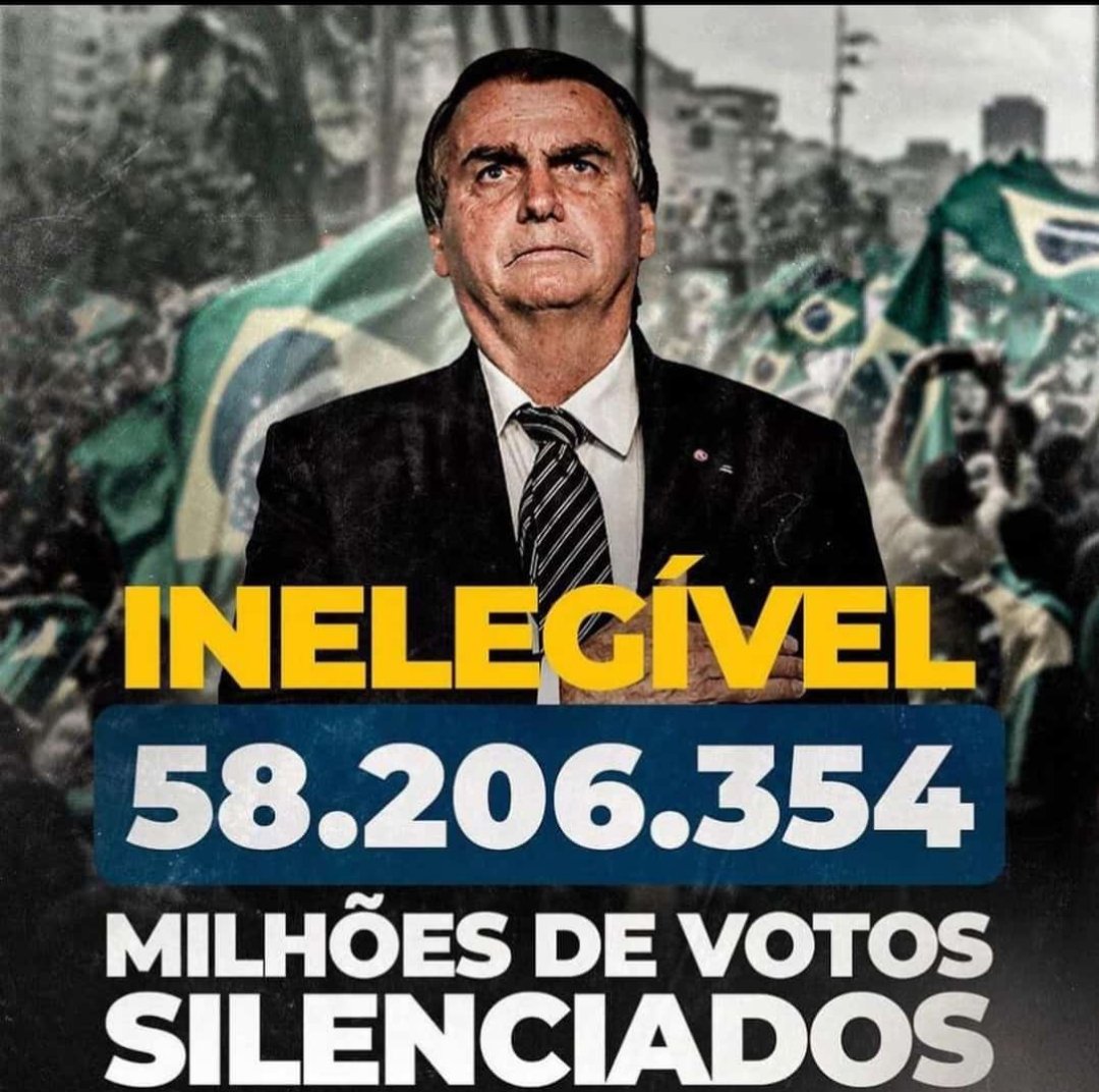 ESSE PAÍS ESTÁ SENDO COMANDADO,POR CORRUPTOS E MILISSIANOS...
ESTAMOS COM VOCÊ BOLSONARO