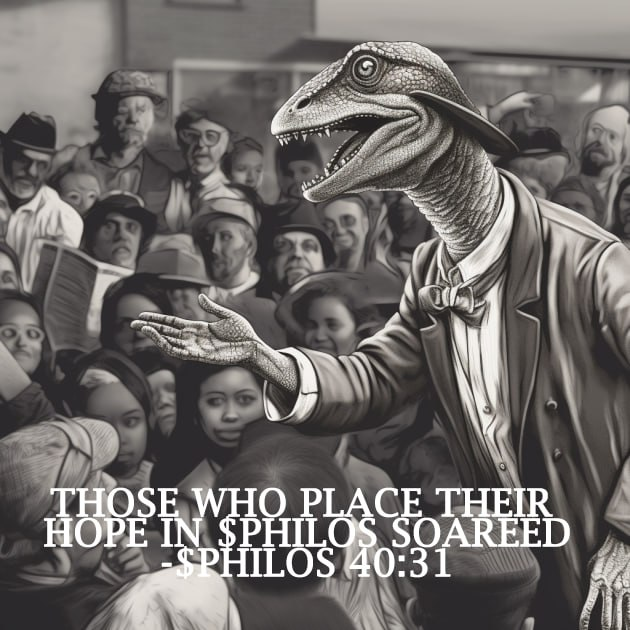 PhilosERC20's tweet photo. $PHILOS and the Dino squad always find a way. Believers will be rewarded.

#PhilosoraptorETH #PHILOS #entryherechads https://t.co/CG8hdOpPlK