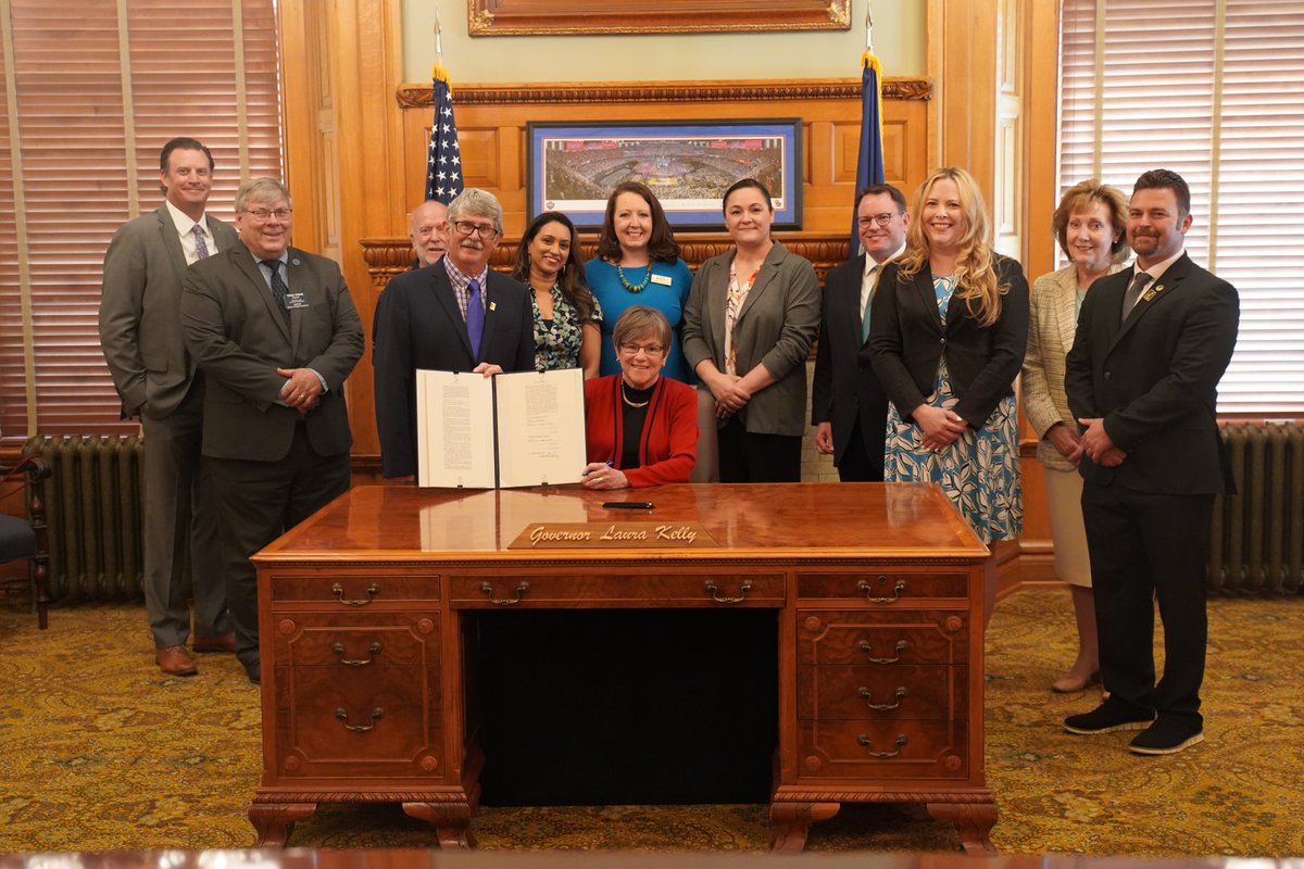 I was proud to sign the Kansas Apprenticeship Act this past week to expand access to apprenticeships in high-demand industries. With more opportunities in our state now than ever before, we must make sure we have the pipeline of workers ready to pursue those opportunities.