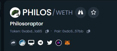 PhilosERC20's tweet photo. DEXTOOLS HAS BEEN UPDATED. FORWARD INTO THE LIGHT GOES THE PHILOSORAPTOR.

https://t.co/YjI1aQQ7sq

#PHILOS #philosoraptoreth https://t.co/ELLpypfF3g