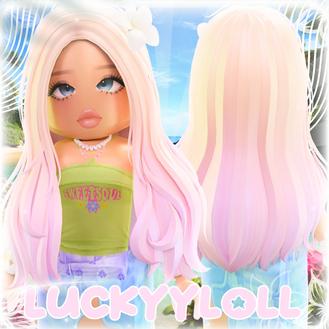 luckyy on X: 🚨NEW FREE LIMITED🚨 hii im gonna release a free limited of  my new malibu waves hair in a special color! dropping this on tuesday,  agust 1st, at 6pm EST!