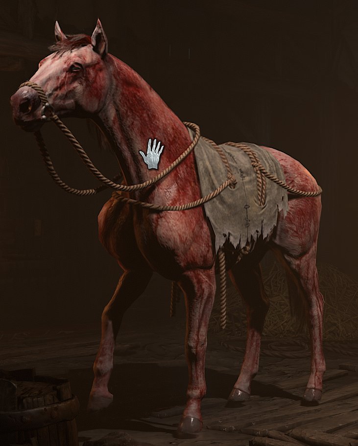 ThePolyphoni's tweet image. The amount of work to get this stuff, and for it to look so cool, PVP 100k Red Dust Horse, 85k armors, and 2 Trophies are pretty sick. @The_Poolshark and @DrLupo I was telling you about these in your chats! #DiabloIV Bloody Steed top left, Blood and Demonic armor with trophies.