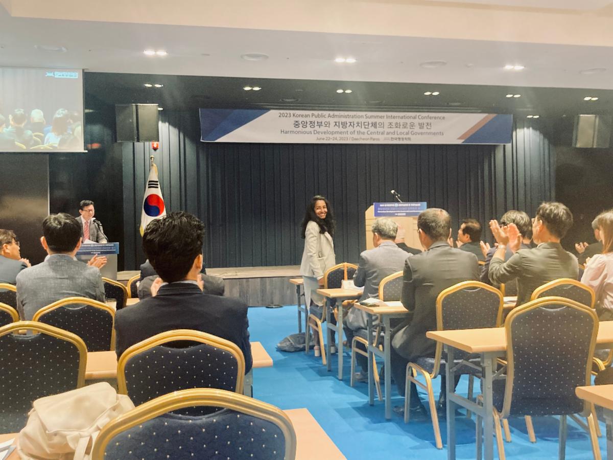 SPA Director, Dr. Patria de Lancer Julnes attended the Korean Public Administration Summer International Conference! 
Dr. de Lancer Julnes was a moderator for a session in Collaboration and Performance in the Public Sector. #WeAreSPA #MPA #MHA #UNM