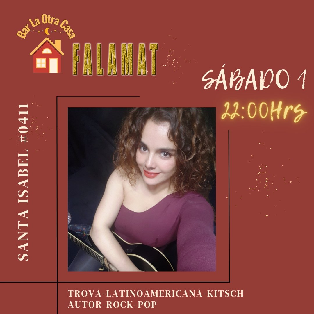 Cantamos porque nos hace bien! 
Entonamos emociones en todo color! Somos arte! 
Este sábado primero de julio en @barlaotracasa desde las 22:00aHrs. #musicaenvivo #compositora #guitarra #canto