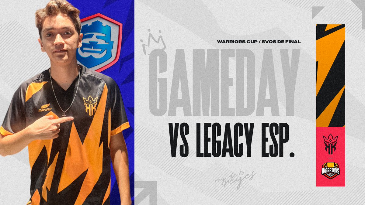 #ClashRoyale 🔷️𝙈𝙖𝙩𝙘𝙝𝘿𝙖𝙮⚪️

Salimos con nuestros mejores guerreros a enfrentar a un rival conocido.

🏆 <a href="/WarriorsCup_GG/">Warriors Cup #WCup</a> 
🆚️ @THELEGACYESP 
⏰️ 20:00pm🇨🇱
⭐️ Octavos de final.

#TheRealKing👑