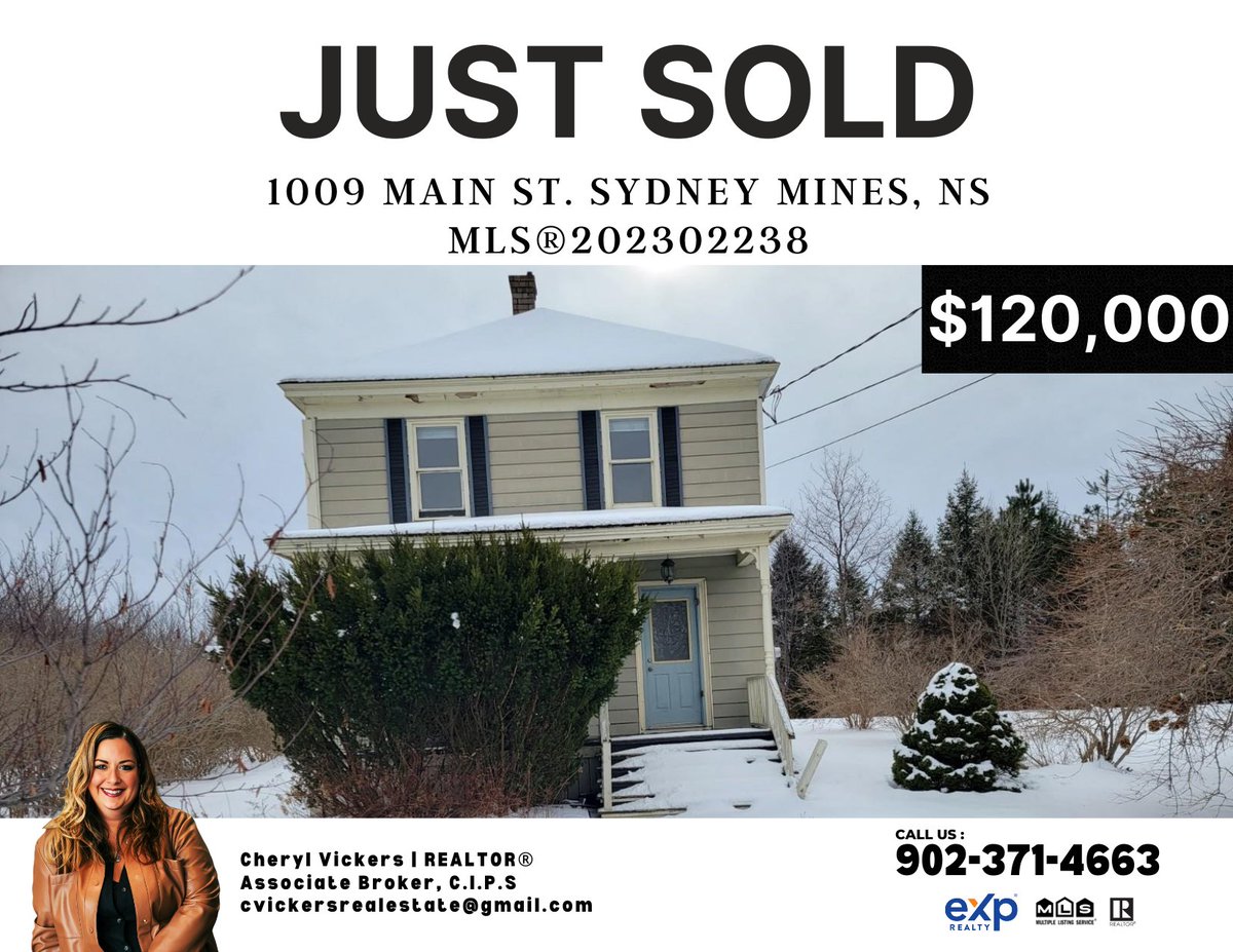 Sold, Sold, and Sold!
Breaking news! We just closed not one, not two, but three properties today! If you're planning to sell your home, don't wait any longer. Reach out now and let Cheryl work her magic for you.

#capebretonisland
#yourlocalrealtor