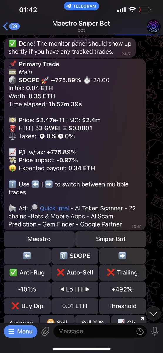 DegenShoots's tweet photo. Dev is engaged, community is top notch. Great entry rn. Could be a banger. Take a look Chads!
https://t.co/Vhl8RzXgbo
https://t.co/egLX0SYlY4
0xddaf34288456cf58f87350d144d4699f88692e9f
ATH 2m4 MC
NOW DIP, GO https://t.co/A7JiqsvCXa