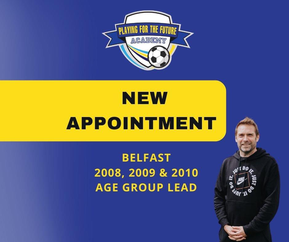 Welcome Chris I New Appointment in Belfast Academy 🤝

We are delighted to welcome Chris Morgan into our Academy set-up. Chris will oversee the development of the 2008, 2009 &amp; 2010 age groups in Belfast 🤩