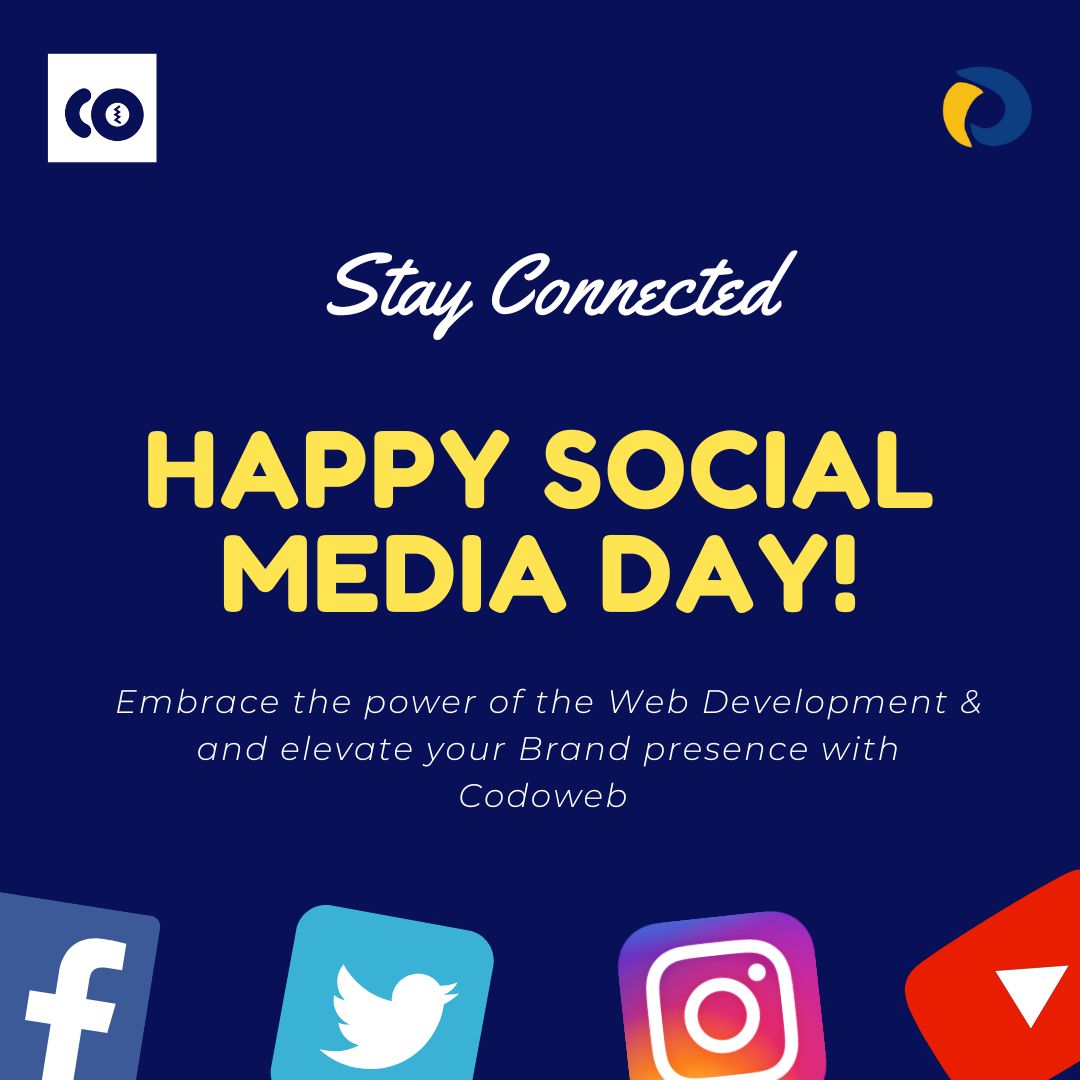 codoweb_tech's tweet image. 📷📷 Happy Social Media Day! 📷📷
Celebrate the power of connectivity with Codoweb Technologies! . #SocialMediaDay #CodowebTechnologies #WebDevelopment #Branding #DigitalRevolution