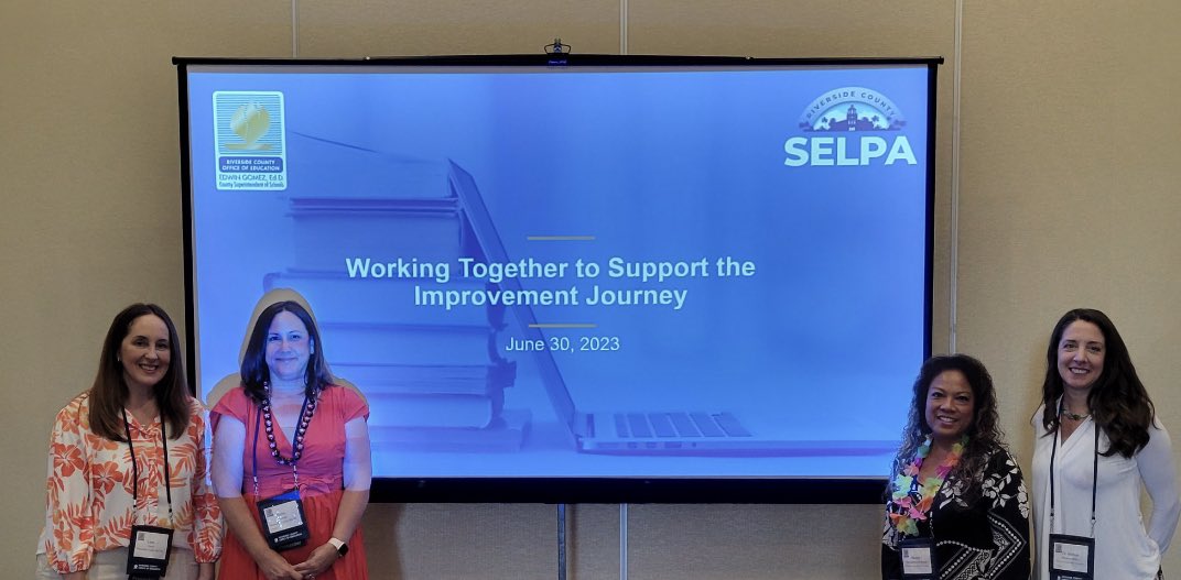 SELPAs and COEs working together to support LEAs on their journey to improve outcomes for SWD! We were so excited to present with our partners in this work @RCOE at the RCOE Educational Services Summit today! Thank you to all who joined us! #HumanizeEducation #RivCo