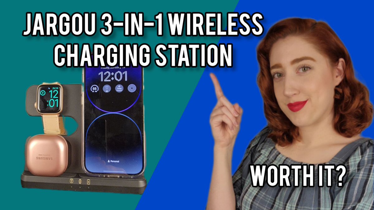 Charge all your devices ❤️ #wireless #wirelesscharger #3in1 #jargou #chargingstand #chargingstation