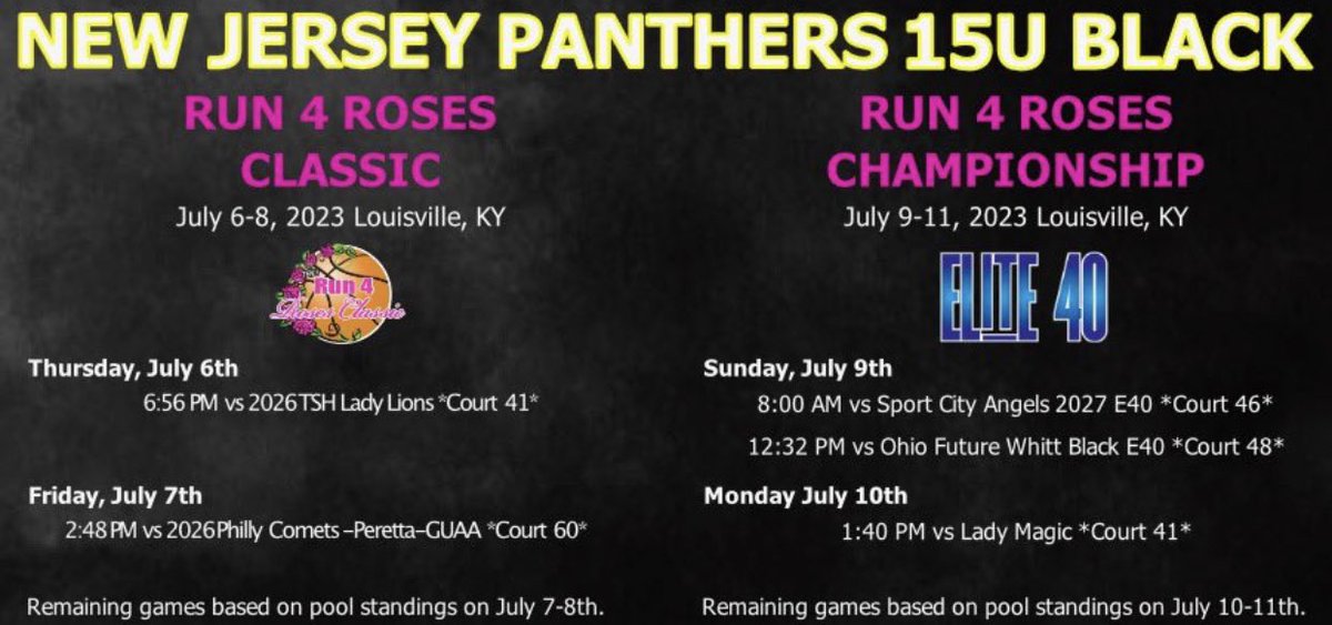 @nj_panthers are coming!  See you soon Louisville.  Cannot wait to get back on the court with my teammates.
@CoachCorisdeo @CoachJordanNJP @CoachZ_NJP #earnit