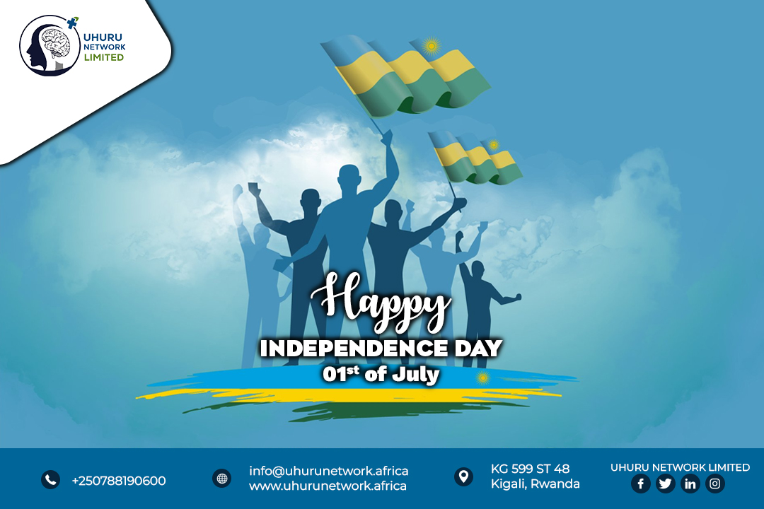 Uhurunetworkltd's tweet photo. Uhuru Network Limited wishes all Rwandans and friends a Happy Independence Day
#UhuruNetwork #Rwanda #IndependenceDay https://t.co/qupi2lIUAz