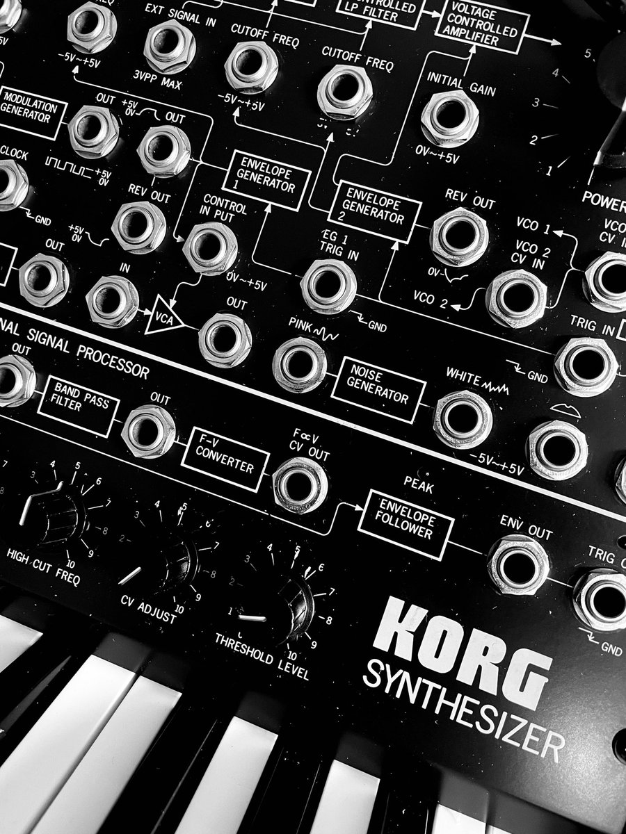 ElectroMidnight's tweet photo. New studio gear addition - vintage Korg MS-20! #KORG #korgms20 #synthesizer https://t.co/Vpx257g2PD