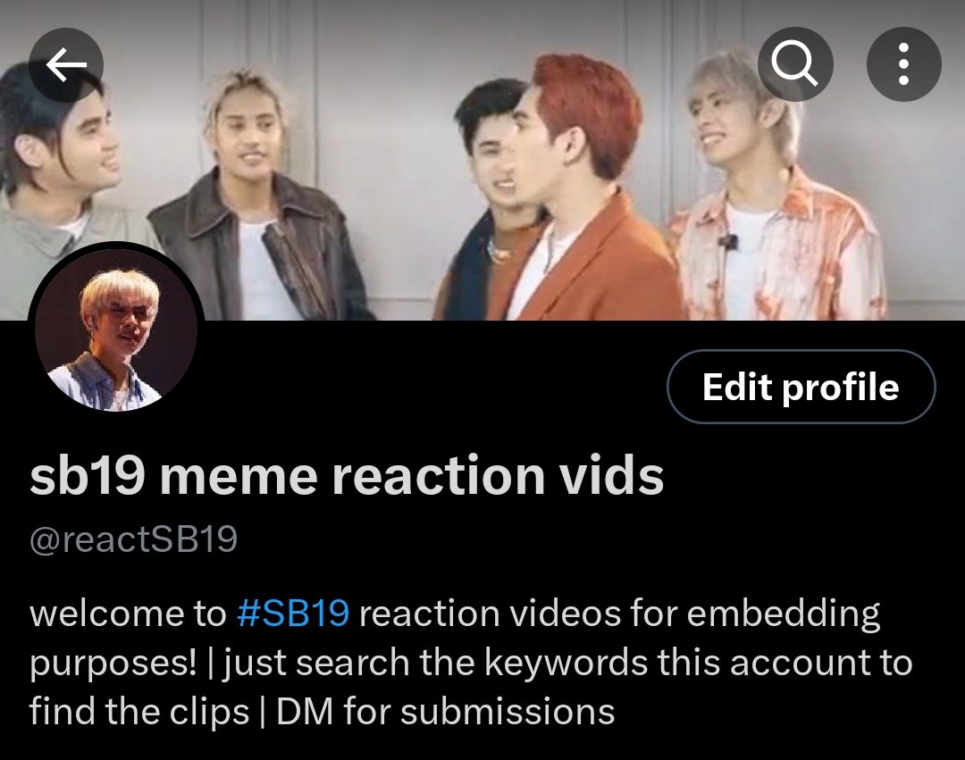 reactSB19's tweet image. Hi! This is @reactSB19!
Compiling all of meme reaction clips of #SB19 for embedding purposes since they're funny asf HAHA

feel free to give us a follow! DMs are also open for submissions if we forgot to add a clip!