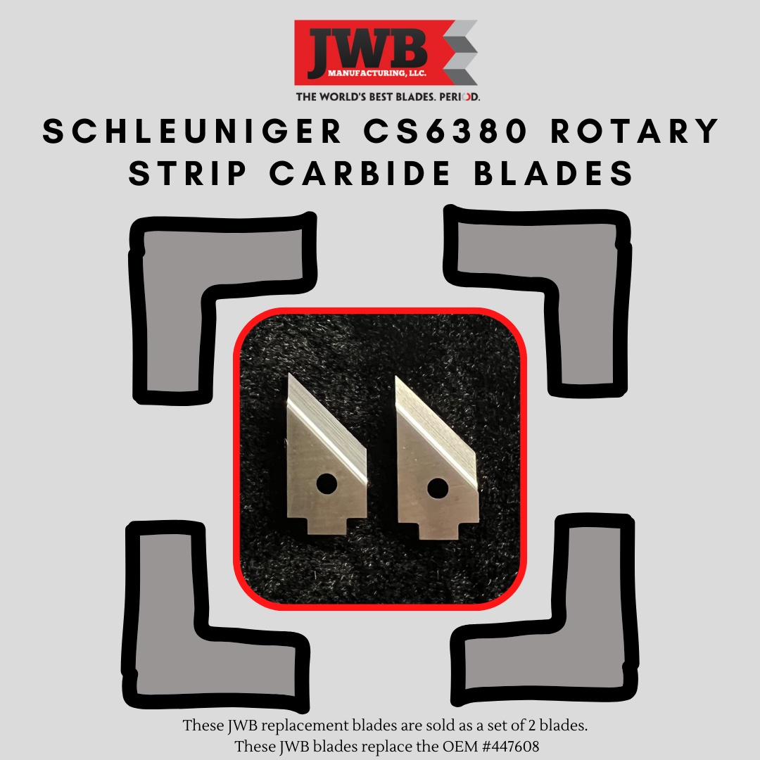 Purchase Today 🎉Schleuniger CS6380 Rotary Strip Carbide Blades are made to precision standards from Tungsten Carbide.

*This product sells in a set of 2 blades. OEM #447608

Purchase Link:
bit.ly/6380JWB