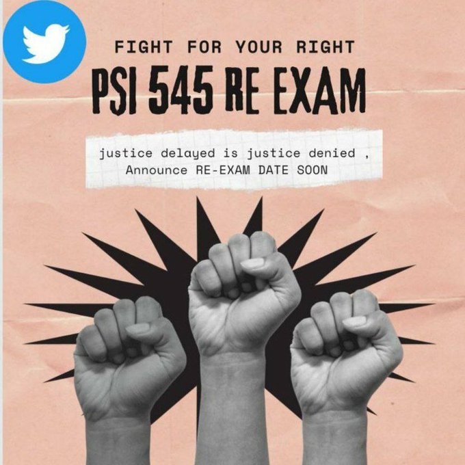 AkashSH0715's tweet photo. @PSI545exam @siddaramaiah @INCIndia @INCKarnataka @IYC @IYCKarnataka @PriyankKharge @DrParameshwara @RahulGandhi @DKShivakumar @krishnabgowda @MBPatil WHY re-exm is only solution? 
1.ADGP &amp; Staff INVOLVED
2.PAPER LEAK
2 REASONS R ENOUGH Anounce PSI545 REEXAM DATE &amp; Gv Justice to 54k
#PSI545REEXAM
#KarnatakaPsi545Reexam
#AnnouncePsi545ReexamDate
@DrParameshwara 
@MLJ_GoI 
@DKShivakumar @INCIndia 
@TCGEHLOT @rashtrapatibhvn https://t.co/rSNhyQuJ80