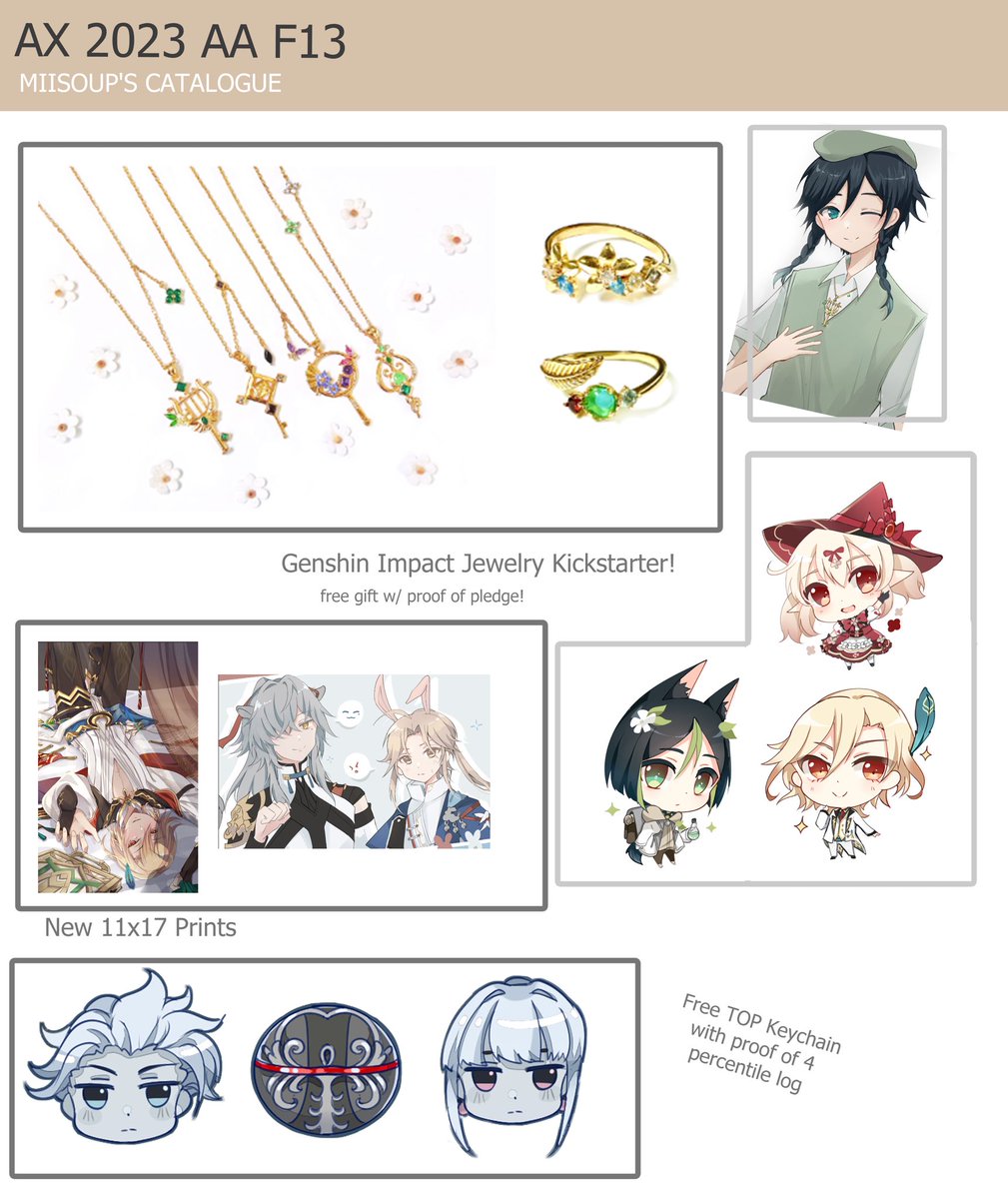 Will be at AX- F13 this weekend! Come say hi 🥹😖 #AX2023 #AXArtistAlley2023 #AnimeExpo