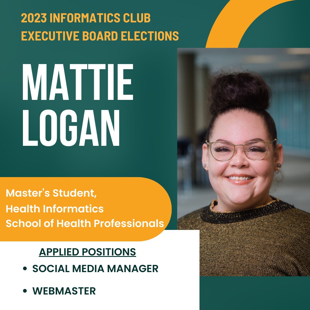 UAB_IC's tweet photo. Meet our candidates for the Webmaster position: Mattie Logan. https://t.co/m1sLWptWTE