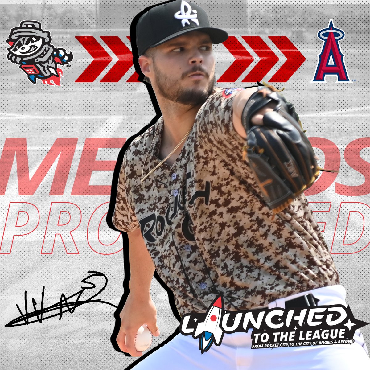 MEDEROS TO THE MAJORS! 🚀 The @Angels have selected the contract of Victor Mederos, who will become the 21st Trash Pandas player to make his debut with Los Angeles! #GoHalos #LaunchedToTheLeague