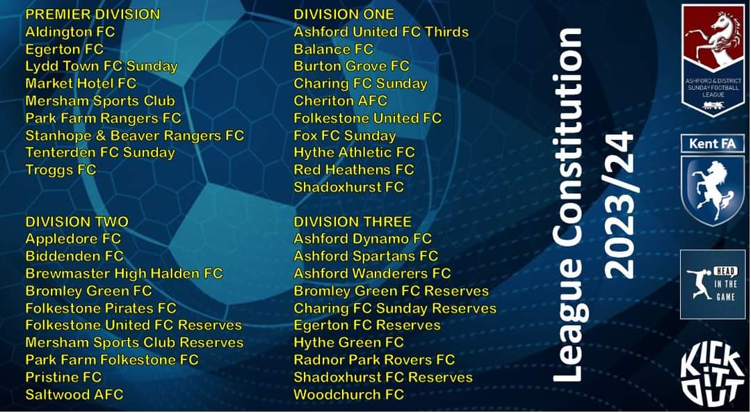 Ashford & District Sunday Football League tweet media
