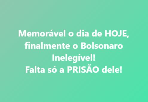 #BolsonaroInelegível #prisãobolsonaro #bolsonaroprisão #BolsonaroNaCadeia2023 #BolsonarismoNuncaMais #BolsonarismoMata #bolsonarismo #bolsominions