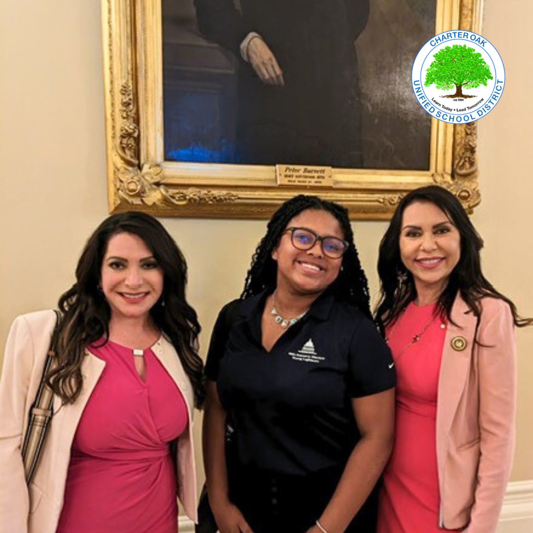 CharterOak_Dist's tweet photo. π Congrats to Kaitlyn McGuire for her participation in the #YoungLegislatorsProgram. As the daughter of our VP of the Board, Kristin McGuire, it's clear that brilliance runs in the family! We are so proud of you!
@SenSusanRubio
@AsmBlancaRubio
@CharterOakHigh
@COHSASB
#COUSD https://t.co/5Y2CYEMXRD