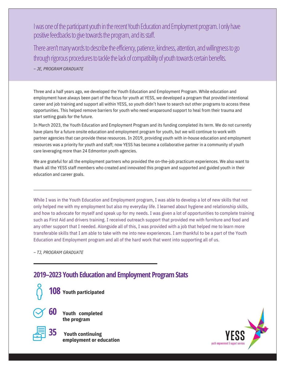 🌟 Join us in celebrating the impact of our <a href="/YESSorg/">YESS</a> Youth Education and Employment ( YESS )Program! 🎓👩‍💼 

As a proud partner O &amp; O Group of Companies  <a href="/OOGCompanies/">O & O Group of Companies</a> is thrilled to share the achievements of this program. In just 15 weeks, we provided valuable work experience,