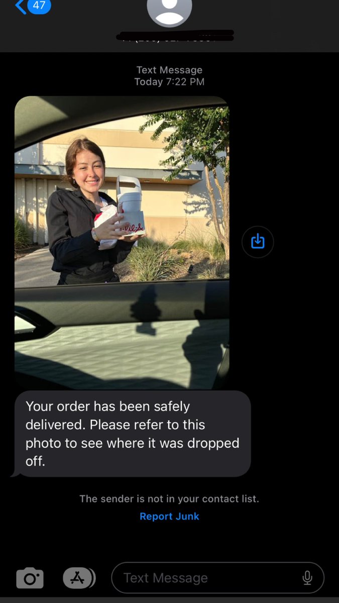 the picture my doordash driver took of me😭