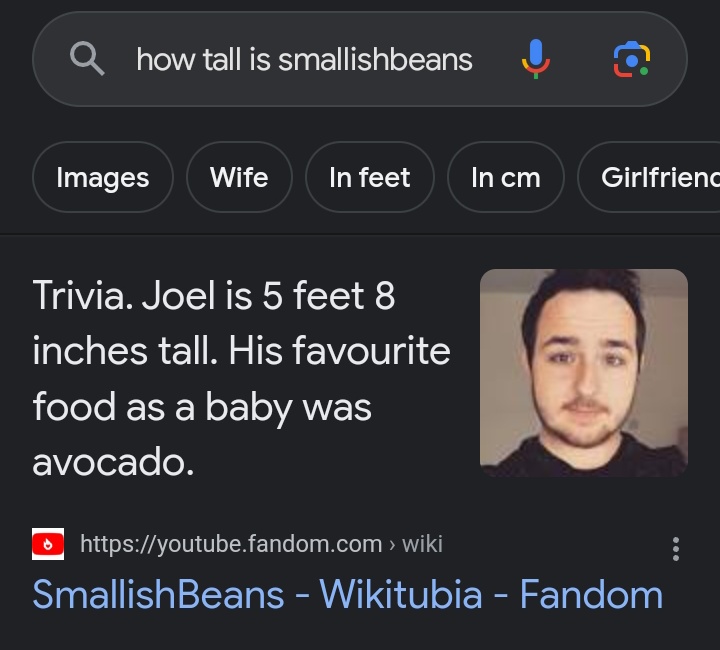 I did not need to know that Joel SmallishBeans'  favorite food as a baby was avocado 😭